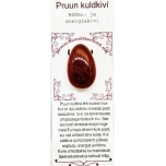 Pruun kuldkivi auguga kivi 