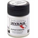Valge kattevärv siidile Javana 50ml 