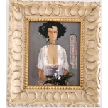 Valge pluusiga naine Jüri Ristna 1990.a