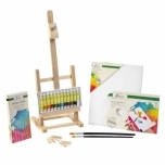 Molbertiga Akrüülvärvide komplekt 17-osaline Nassau