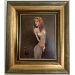 Neiu valge kleidi ja lillega 24x20cm  2012