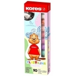 Plastiliin PASTELL 10v KORES 200gr