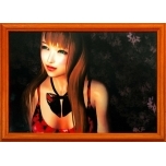 Punane tüdruk(artist Amadeus Eisenberg)raamitud