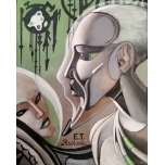 ET. Akrüülmaal lõuend alusraamil. 25*20cm