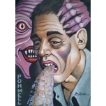 Pohmell.Akrüülmaal lõuend papil. 30*21cm