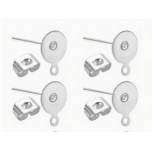 Hõbedase tooniga kõrvarõngad 4tk