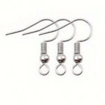 Hõbedase tooniga kõrvarõnga konksud  4tk