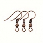 Vaskse tooniga kõrvarõnga konksud 4tk