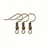 Pronks tooniga kõrvarõnga konksud 4tk