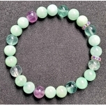 Burmese jade+Fluoriit (Haruldane)