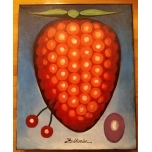 Vaarikas.Akrüülmaal lõuend alusraamil. 25*20cm