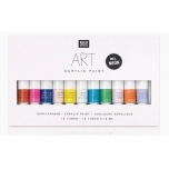 Akrüülvärvide komplekt ART Facion Neon Rico Design 12tk 12ml