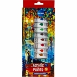 Centrum akrüülvärvide komplekt 12 värvi, 12 ml metalltuubides