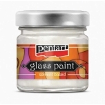 Pentart klaasivärv Pärlvalge 30 ml – lahustipõhine